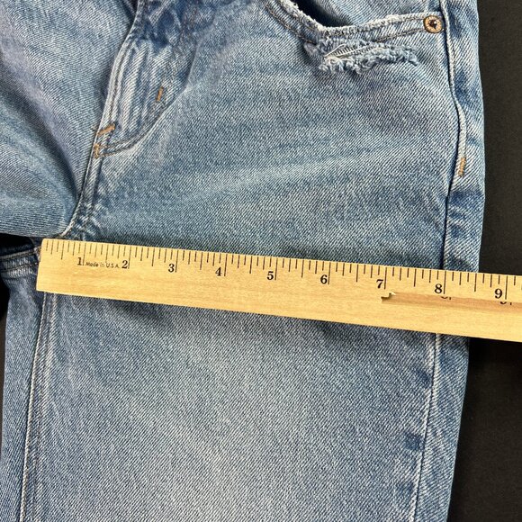 American Eagle Jean Women 27x30* 90s Low Rise Skinny Kick Boot Blue Denim Tag 0R - Picture 14 of 16